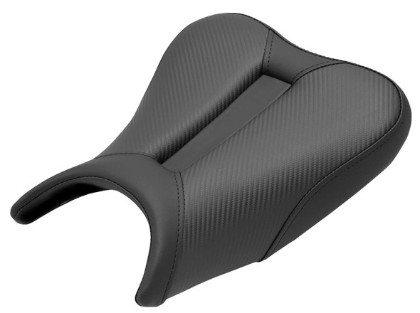  SADDLEMEN Track Seat - Solo - Carbon Fiber - Black - Ninja 400 '18-'22 0810-K080 