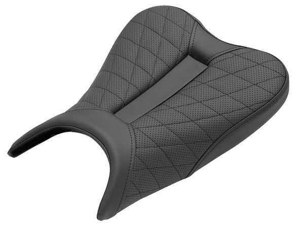  SADDLEMEN Track Seat - Lattice Stitch - Black - Ninja 400 '18-'22 0810-K079 
