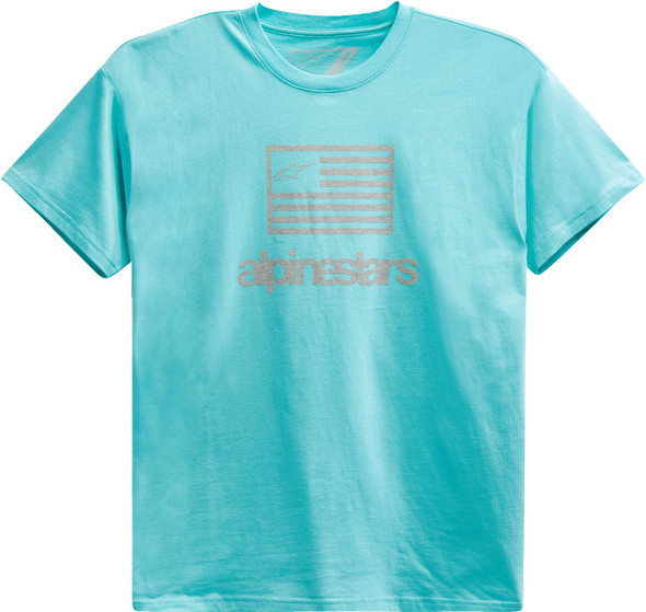  ALPINESTARS Flag T-Shirt - Light Aqua - 2XL 12137262072062X 