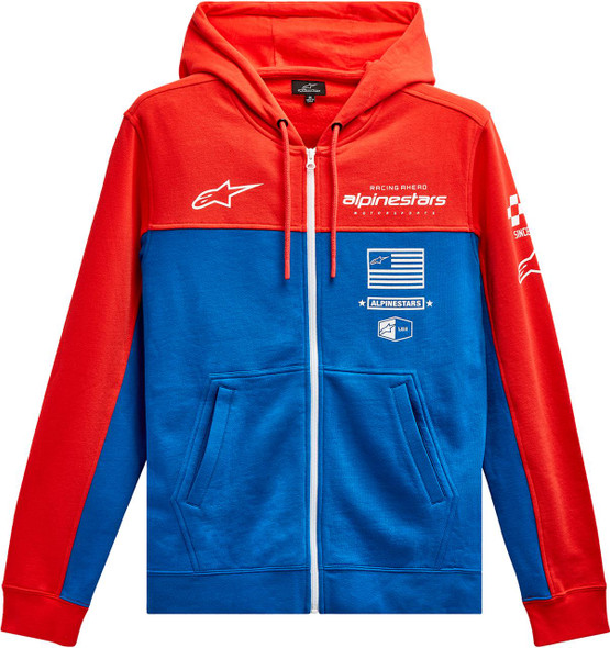  ALPINESTARS H Block Hoodie - Warm Red/Bright Blue - XL 1213510703171XL 