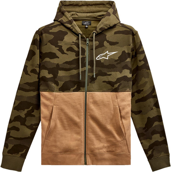  ALPINESTARS Camo Block Hoodie - Military/Sand - Large 1213510506923L 