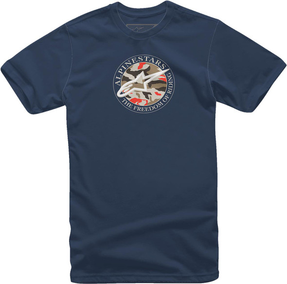  ALPINESTARS Dot Camo T-Shirt - Navy - Medium 12137266070M 