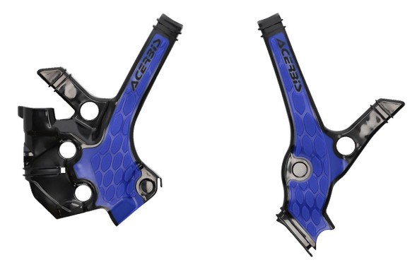 ACERBIS X-Grip Frame Guards - Black/Blue - YZ 85 2976221004 