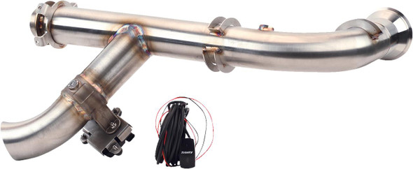  TRINITY RACING Side Piece Header Pipe - with Electronic Cutout TR-4180HP 
