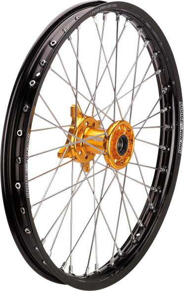  MOOSE RACING Wheel Assembly - SX-1 - Complete - Front - Black Wheel/Blue Hub - 21x1.6 CF-16021BKBU 