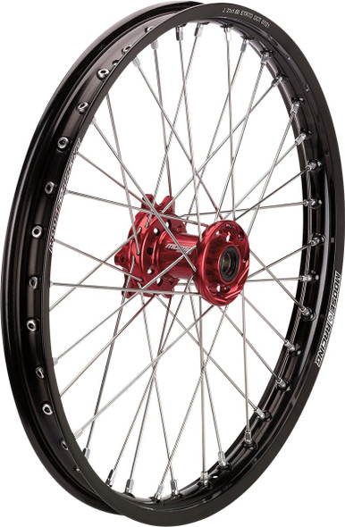  MOOSE RACING Wheel Assembly - SX-1 - Complete - Front - Black Wheel/Red Hub - 21x1.6 BF-160-21BKRD 