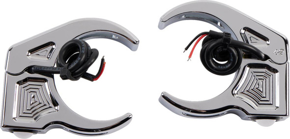  JOKER MACHINE Turn Signal - 49 mm - Amber - Chrome 05-222-3 