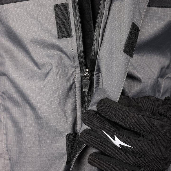  THRASHIN SUPPLY CO. Mission WP Rain Jacket - Black/Gray - Large TMJ-11-10 