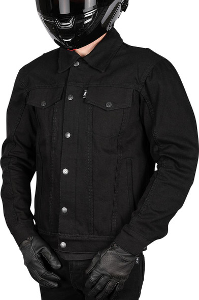  THRASHIN SUPPLY CO. Highway v2 Denim Riding Jacket - Black - Medium TMJ-10-09 