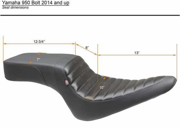  MUSTANG Squareback Seat - Black - Tuck-n-Roll - Bolt '14-'22 75697 