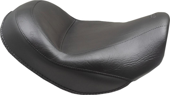  MUSTANG Wide Touring Solo Seat - Black - Plain - without Driver Backrest - C90T '15-'19 85204 
