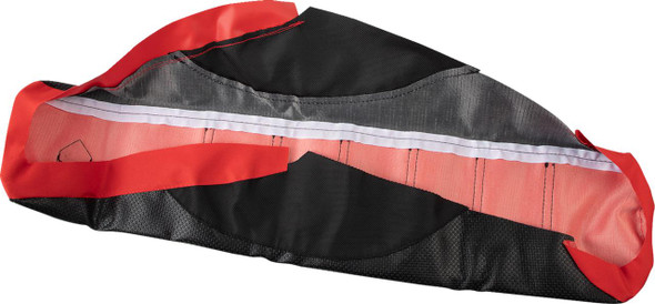  FLU DESIGNS INC. Pro Rib Seat Cover - Black/Red/Black - CRF '21-'23 15507 