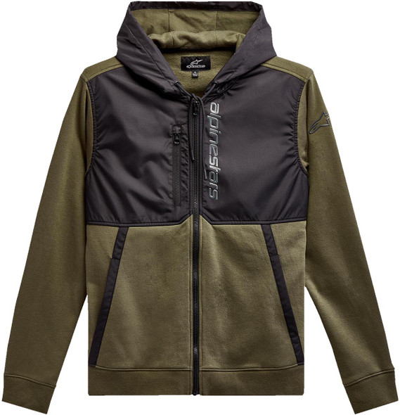  ALPINESTARS Aligned Zip Hoodie - Military/Black - XL 1213510006910XL 