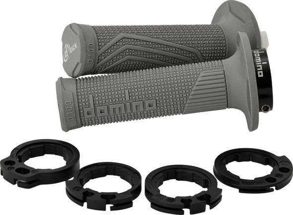  DOMINO D100 D-Lock Grips - Gray D10046C5200A9-0 
