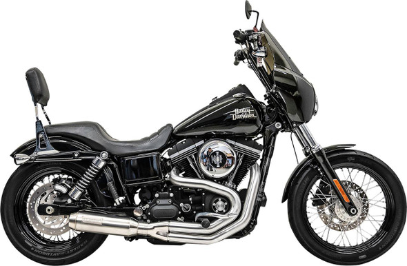  BASSANI XHAUST 2-into-1 Mid-Length Super Bike Exhaust System - Stainless Steel 1D4SS 