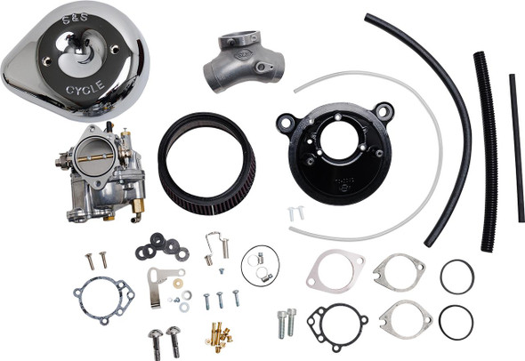 S&S CYCLE Super E Carburetor with Stealth Air Cleaner Kit - Chrome - Twin Cam 110-0151 