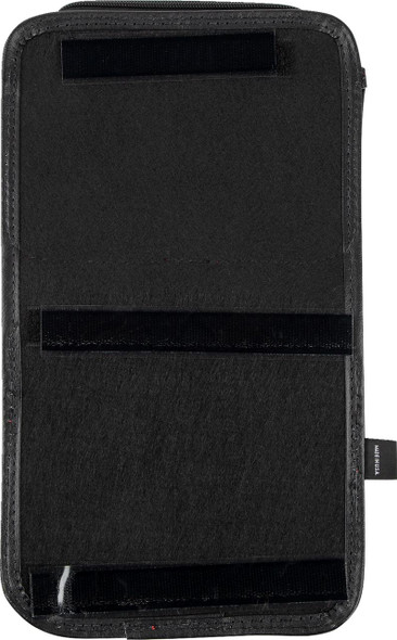  SHOW CHROME Kaliber Dash Pouch - Black with Red Stitching H44-4RED 