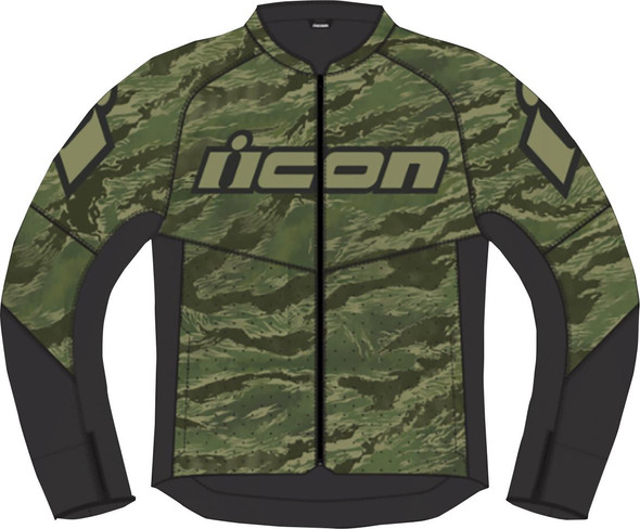  ICON Hooligan Tiger's Blood Jacket - Green - Medium 2820-6153 