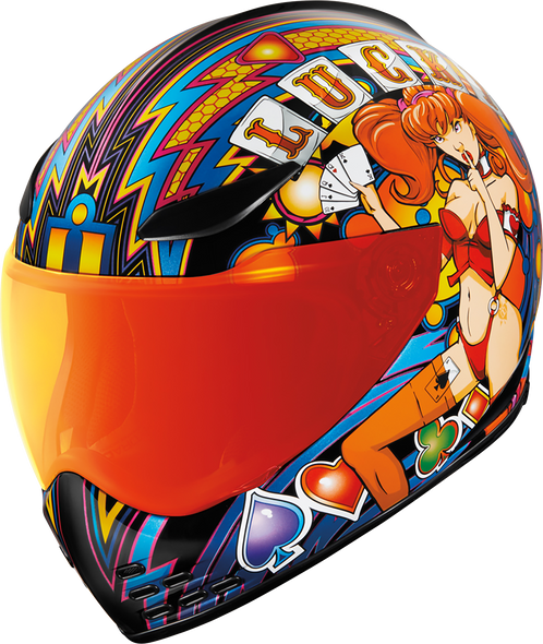 ICON Domain* Helmet - Lucky Lid 4 - Red - Small 0101-14952