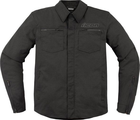  ICON Upstate Canvas CE Jacket - Black - XL 2820-6238 