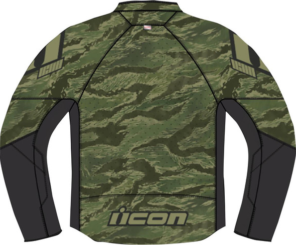  ICON Hooligan Tiger's Blood Jacket - Green - XL 2820-6155 