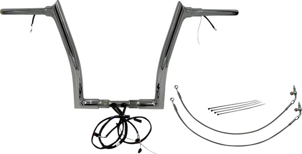 FAT BAGGERS INC. Fat Bagger Inc. 14" Chrome Pointed Top Handlebar Kit for 2015-2020 Road Glide Models 802314 