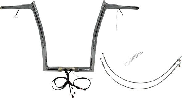 FAT BAGGERS INC. Fat Baggers Inc 16" Pointed Top Handlebar Kit Chrome 2015-2020 Road Glide Special FLTRXS 901916 