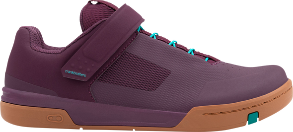CRANKBROTHERS Stamp Speed Lace Flat Shoes - Purple/Gum - US 10.5 STS29546A105 CRANKBROTHERS Stamp Speed Lace Flat Shoes - Purple/Gum - US 10.5 STS29546A105