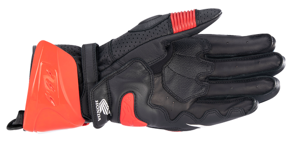 ALPINESTARS Honda GP Pro R3 Gloves - Black/Bright Red/Blue - 2XL 3556223-1317-2X