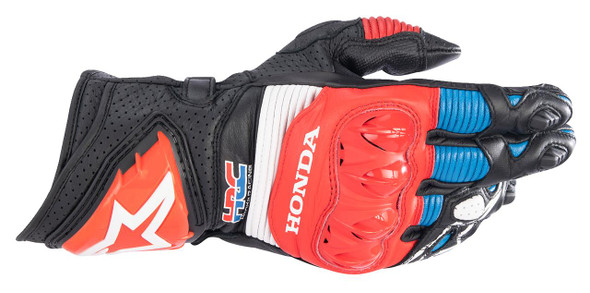  ALPINESTARS Honda GP Pro R3 Gloves - Black/Bright Red/Blue - Large 3556223-1317-L 