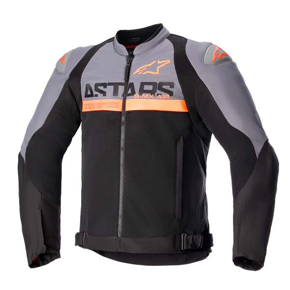 ALPINESTARS SMX Air Jacket - Dark Gray/Black/Orange Fluo - Large 3306523-914-L