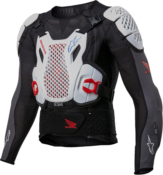  ALPINESTARS Honda Bionic Plus v2 Protection Jacket - Black/White/Blue/Bright Red - Large 6506023-1272-L 