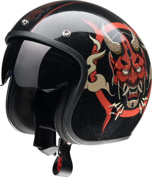  Z1R Saturn Helmet - Devilish - Gloss Black/Red - Large 0104-2879 