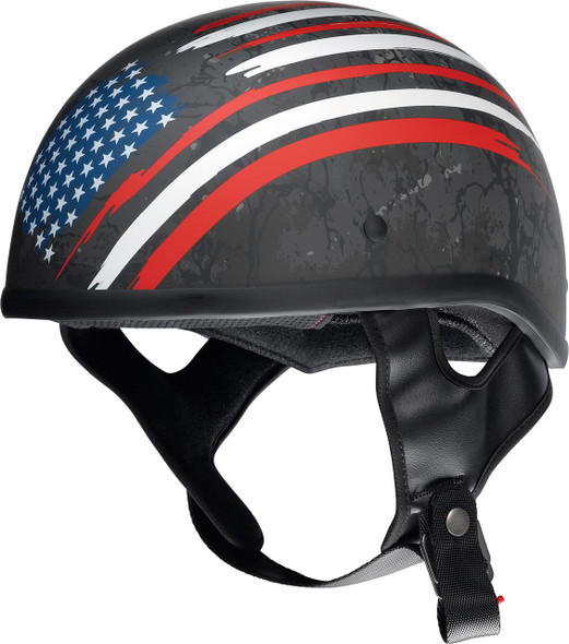  Z1R CC Beanie Helmet - Justice - Black/Red/White/Blue - Medium 0103-1405 