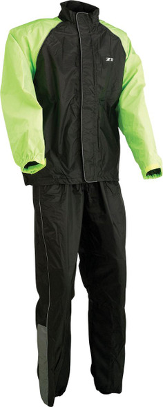  Z1R 2-Piece Rainsuit - Black/Hi-Vis - Large 2851-0538 