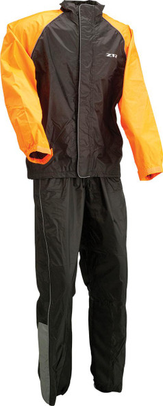  Z1R 2-Piece Rainsuit - Black/Orange - Small 2851-0529 