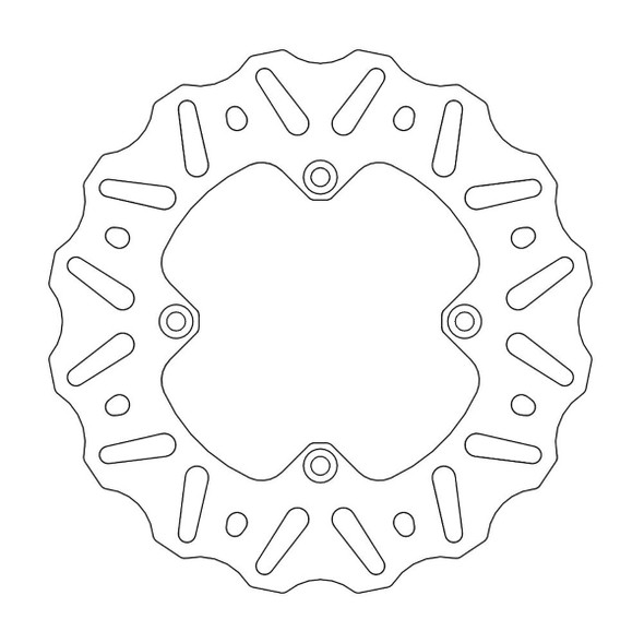  MOTO-MASTER Brake Rotor - Rear - Nitro 110366-PU 