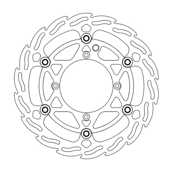  MOTO-MASTER Brake Rotor - Front - Flame 112160-PU 