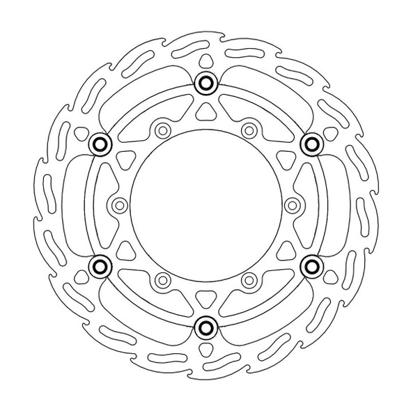  MOTO-MASTER Brake Rotor - Front - Flame 112088-PU 
