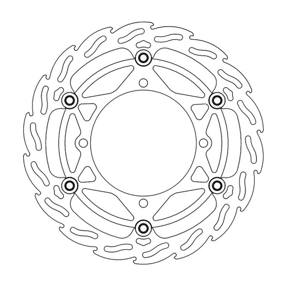  MOTO-MASTER Brake Rotor - Front - Flame 112085-PU 