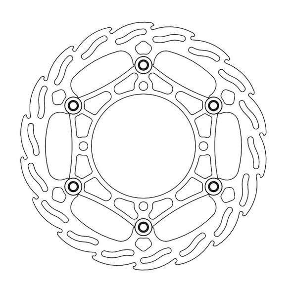  MOTO-MASTER Brake Rotor - Front - Flame 111037-PU 