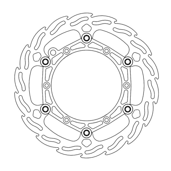  MOTO-MASTER Brake Rotor - Front - Flame 111033-PU 
