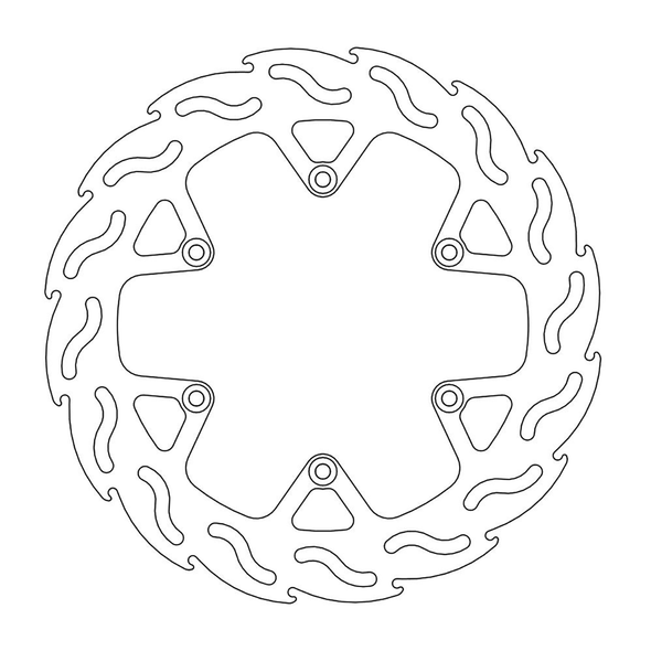 MOTO-MASTER Brake Rotor - Rear - Flame 110600-PU