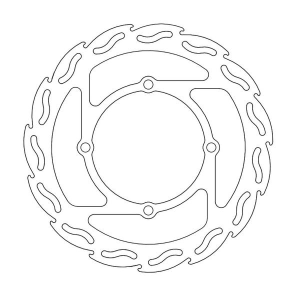  MOTO-MASTER Brake Rotor - Front - Flame 110288-PU 