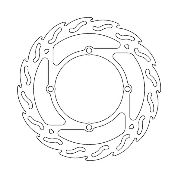  MOTO-MASTER Brake Rotor - Front - Flame 110287-PU 