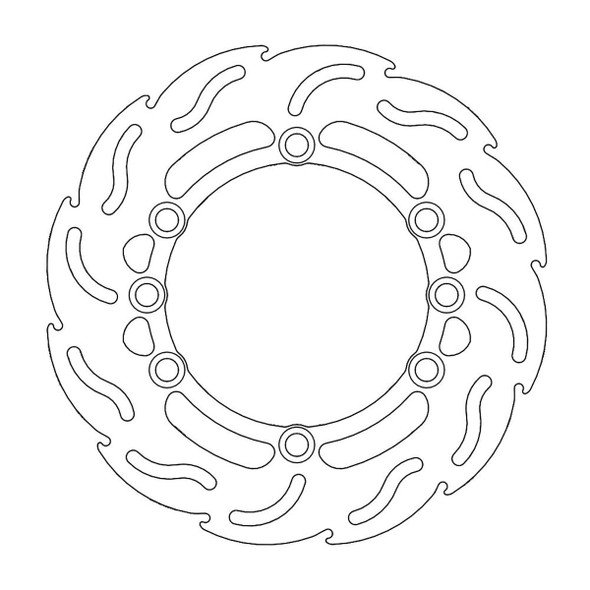  MOTO-MASTER Brake Rotor - Rear - Flame 110261-PU 