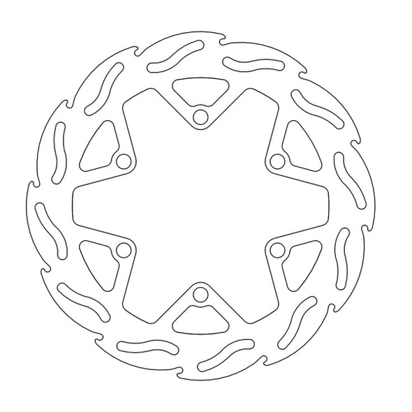  MOTO-MASTER Brake Rotor - Front - Flame 110238-PU 