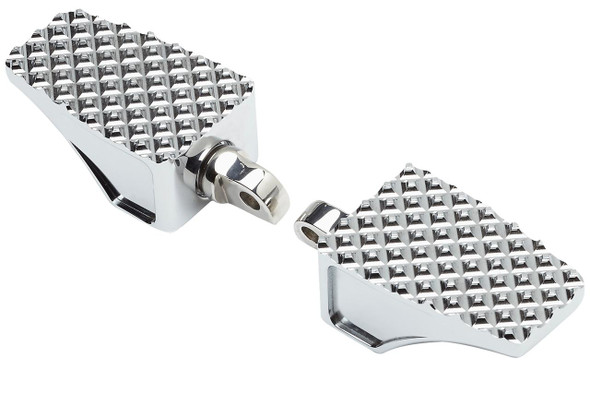  LA CHOPPERS County Line Billet Footpegs - Male Mount - Chrome LA-P100-00C 