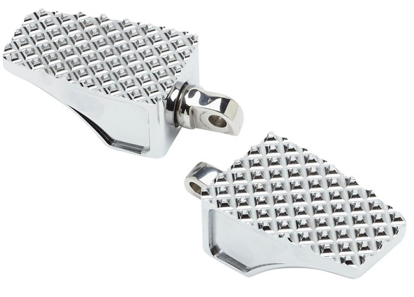  LA CHOPPERS County Line Billet Footpegs - Male Mount - Chrome LA-P100-00C 