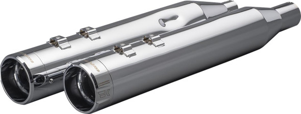 KHROME WERKS Khrome Werks 4-1/2" HP-Plus Slip-On Mufflers Chrome Klassic Tip 202925 for 2017-2025 Harley-Davidson Touring 